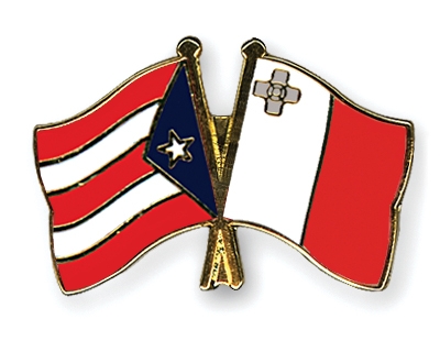 Fahnen Pins Puerto-Rico Malta