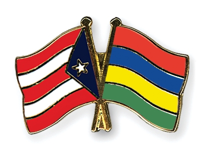 Fahnen Pins Puerto-Rico Mauritius