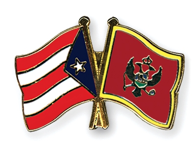 Fahnen Pins Puerto-Rico Montenegro