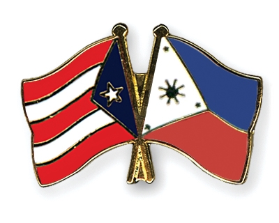 Fahnen Pins Puerto-Rico Philippinen