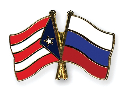 Fahnen Pins Puerto-Rico Russland