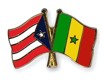 Fahnen Pins Puerto-Rico Senegal