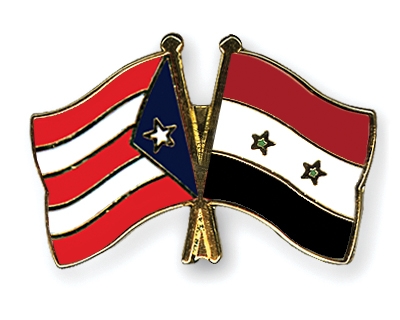 Fahnen Pins Puerto-Rico Syrien