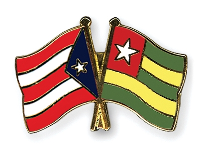 Fahnen Pins Puerto-Rico Togo