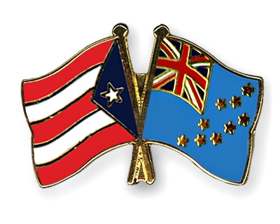 Fahnen Pins Puerto-Rico Tuvalu