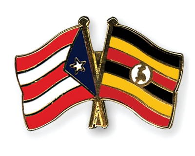 Fahnen Pins Puerto-Rico Uganda