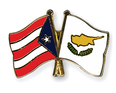 Fahnen Pins Puerto-Rico Zypern