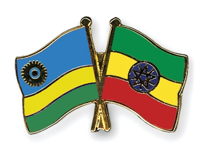 Fahnen Pins Ruanda thiopien
