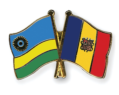 Fahnen Pins Ruanda Andorra