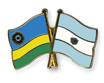 Fahnen Pins Ruanda Argentinien
