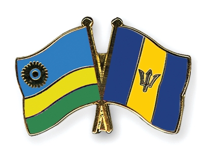 Fahnen Pins Ruanda Barbados