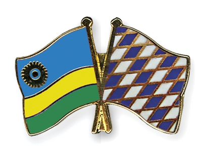 Fahnen Pins Ruanda Bayern