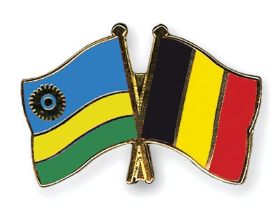 Fahnen Pins Ruanda Belgien