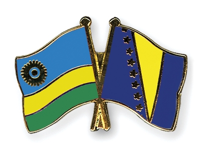 Fahnen Pins Ruanda Bosnien-und-Herzegowina