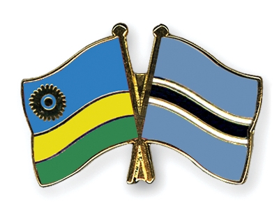 Fahnen Pins Ruanda Botsuana
