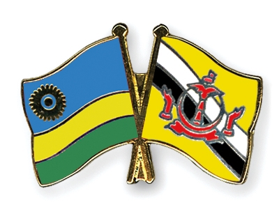 Fahnen Pins Ruanda Brunei-Darussalam