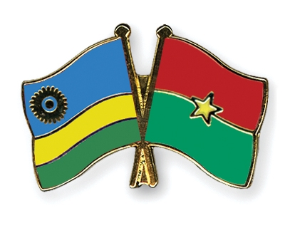 Fahnen Pins Ruanda Burkina-Faso