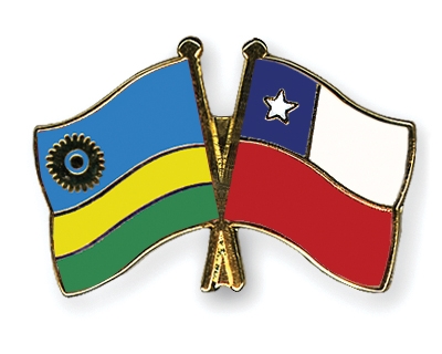 Fahnen Pins Ruanda Chile