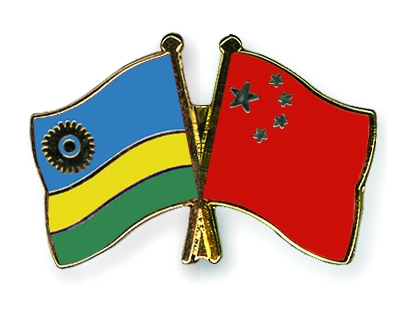Fahnen Pins Ruanda China