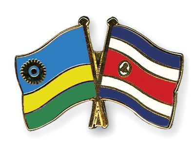 Fahnen Pins Ruanda Costa-Rica