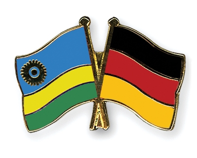 Fahnen Pins Ruanda Deutschland