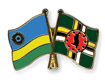 Fahnen Pins Ruanda Dominica