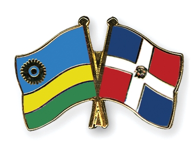 Fahnen Pins Ruanda Dominikanische-Republik