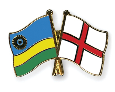 Fahnen Pins Ruanda England