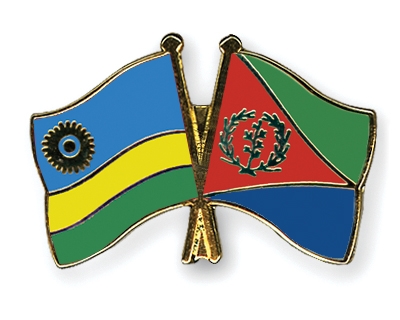 Fahnen Pins Ruanda Eritrea