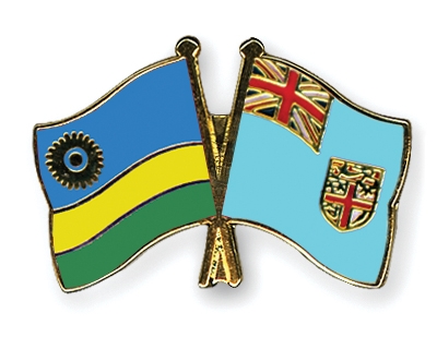 Fahnen Pins Ruanda Fidschi