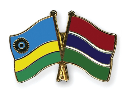 Fahnen Pins Ruanda Gambia