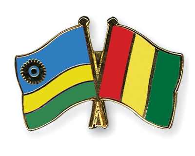 Fahnen Pins Ruanda Guinea