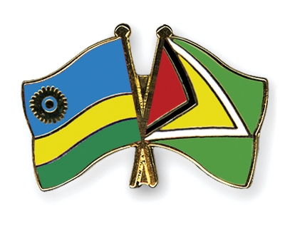 Fahnen Pins Ruanda Guyana