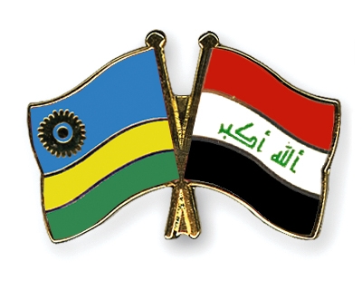 Fahnen Pins Ruanda Irak