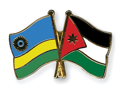 Fahnen Pins Ruanda Jordanien