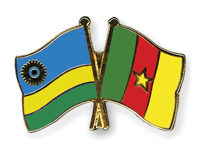 Fahnen Pins Ruanda Kamerun