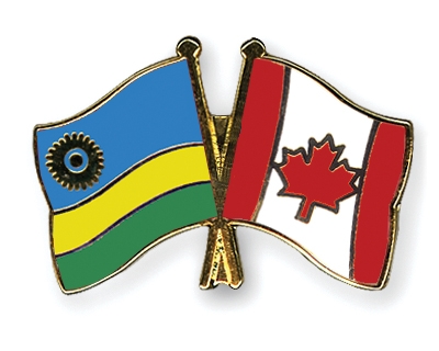 Fahnen Pins Ruanda Kanada