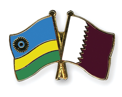 Fahnen Pins Ruanda Katar