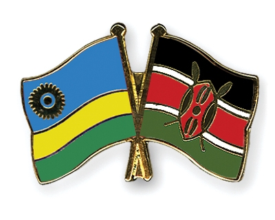 Fahnen Pins Ruanda Kenia