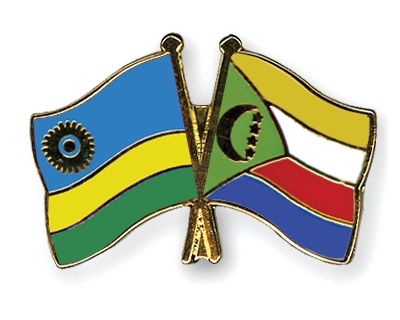 Fahnen Pins Ruanda Komoren