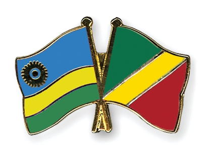 Fahnen Pins Ruanda Kongo-Republik