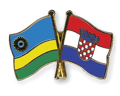Fahnen Pins Ruanda Kroatien
