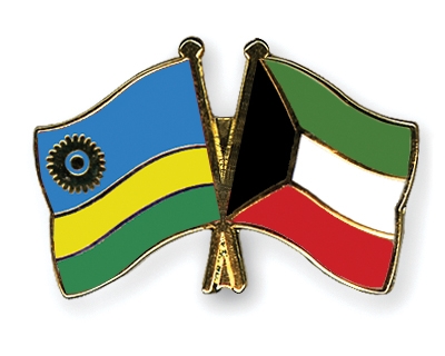 Fahnen Pins Ruanda Kuwait