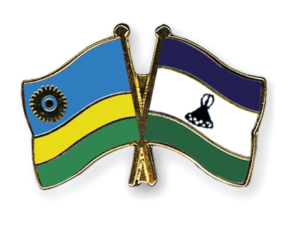 Fahnen Pins Ruanda Lesotho
