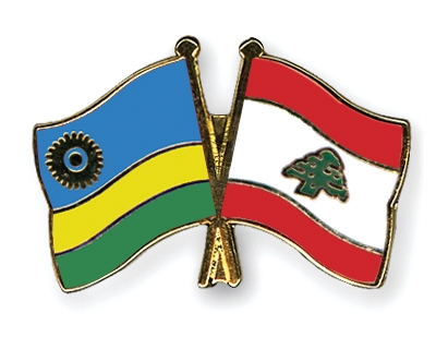 Fahnen Pins Ruanda Libanon