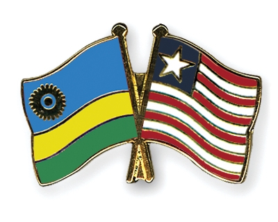 Fahnen Pins Ruanda Liberia