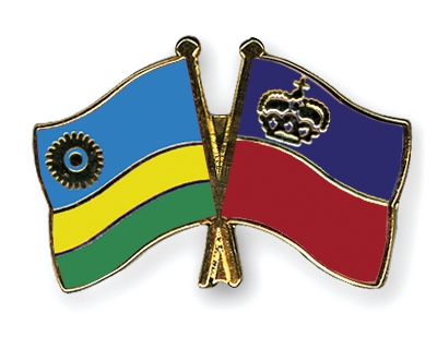 Fahnen Pins Ruanda Liechtenstein