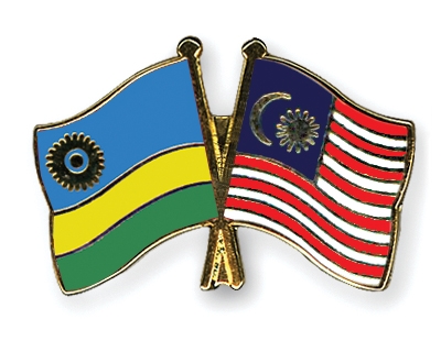 Fahnen Pins Ruanda Malaysia