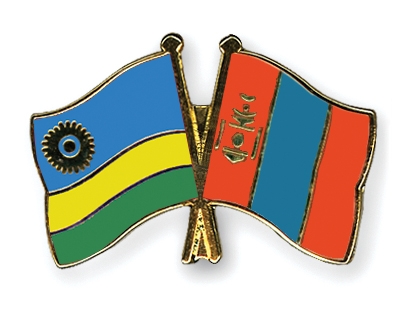 Fahnen Pins Ruanda Mongolei
