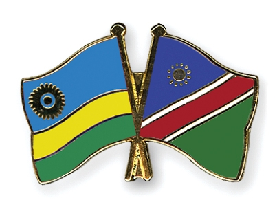 Fahnen Pins Ruanda Namibia
